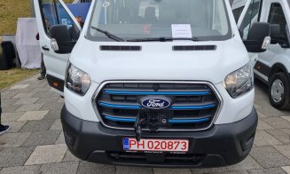 Veste bună pentru mii de elevi din județ. Peste 30 de microbuze electrice au ajuns la Cluj