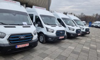 Veste bună pentru mii de elevi din județ. Peste 30 de microbuze electrice au ajuns la Cluj