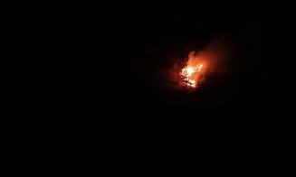 INCENDIU în Cluj-Napoca la o cabană de pe strada Uliului, într-o zonă greu pompierilor