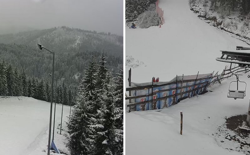 Se întoarce iarna la Cluj! Ninge la Mărișel și Băișoara/ Temperaturi de -13 grade în Transilvania