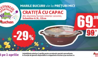 Prețuri incredibile la Auchan! Festivalul Ofertelor Wooww continuă cu reduceri uimitoare! 