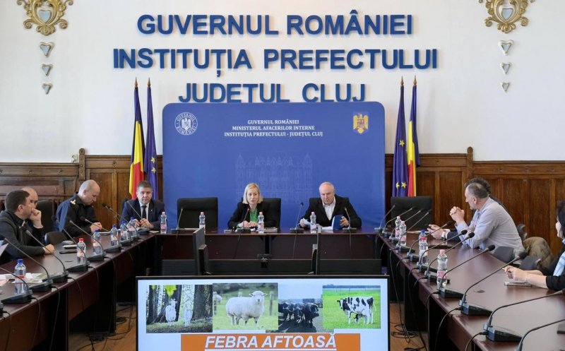 Întâlnire a Comitetului Județean pentru Combaterea Bolilor, cu prefectul. Ce măsuri s-au luat pentru prevenirea febrei aftoase