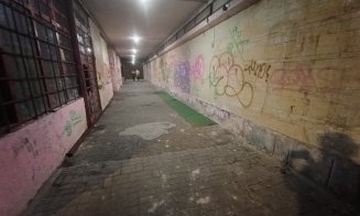 Cum arată pasajul pietonal INFECT de pe strada Primăverii din Mănăştur / Fecale, urină, foste dughene incendiate și mizerie cât vezi cu ochii