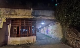 Cum arată pasajul pietonal INFECT de pe strada Primăverii din Mănăştur / Fecale, urină, foste dughene incendiate și mizerie cât vezi cu ochii