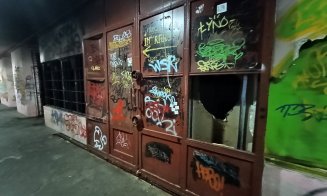 Cum arată pasajul pietonal INFECT de pe strada Primăverii din Mănăştur / Fecale, urină, foste dughene incendiate și mizerie cât vezi cu ochii