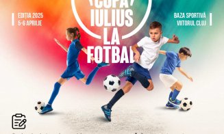 Încă mai ai timp să te înscrii, alături de prietenii, tăi la „Cupa Iulius la fotbal”, competiție dedicată elevilor din Cluj-Napoca! Premii în valoare totală de 2.500 de euro