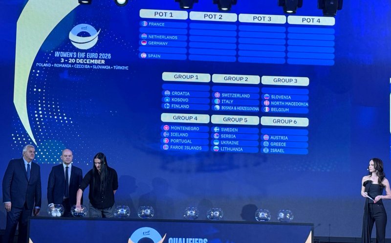 CE Handbal feminin 2026. Componența grupelor de calificare a fost stabilită la Cluj-Napoca