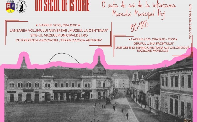 "Muzeul la Centenar", lansare de carte la Dej. O sută de ani de istorie 1925-2025