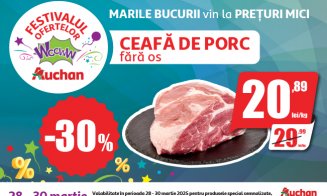 Prețuri de neratat la Auchan! Festivalul Reducerilor Wooww continuă în forță!