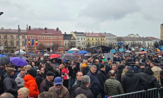 Cluj: Miting uriaș pentru susținerea lui Crin Antonescu. Participă mii de persoane din întreaga Transilvanie