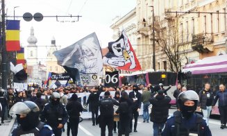 Pregătire pentru Derby. Fanii Universității se "încălzesc" pentru meciul cu CFR în centrul orașului