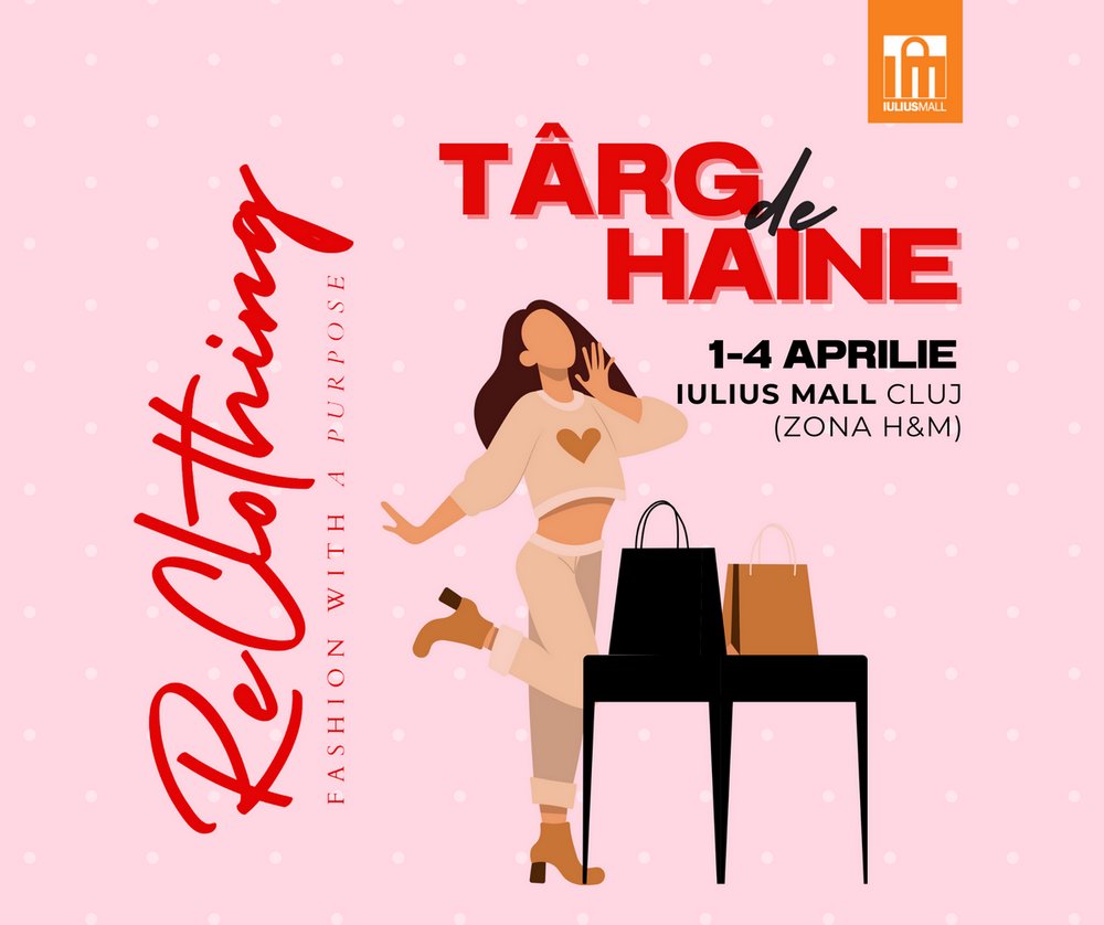 ReClothing, târgul caritabil de haine preloved și fapte bune, a început în Iulius Mall Cluj
