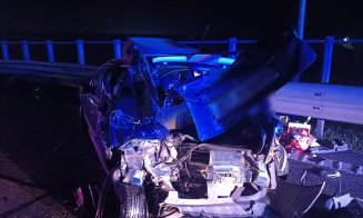 ACCIDENT pe A3 / Impact violent între o autoutilitară și un autoturism