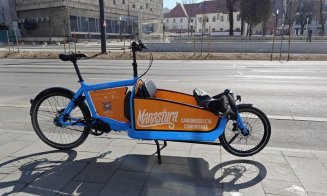 „Mănăștura” – cargo-bicicleta cu care clujenii din Mănăștur pot transporta, în mod GRATUIT, cumpărăturile sau chiar și copiii