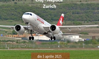 Mai multe zboruri spre Zurich de la Cluj