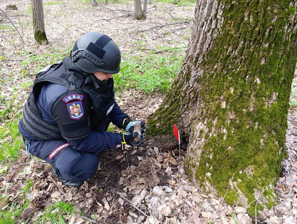 Muniție neexplodată din timpul războiului, găsită într-o pădure. Ce este de făcut în astfel de situații