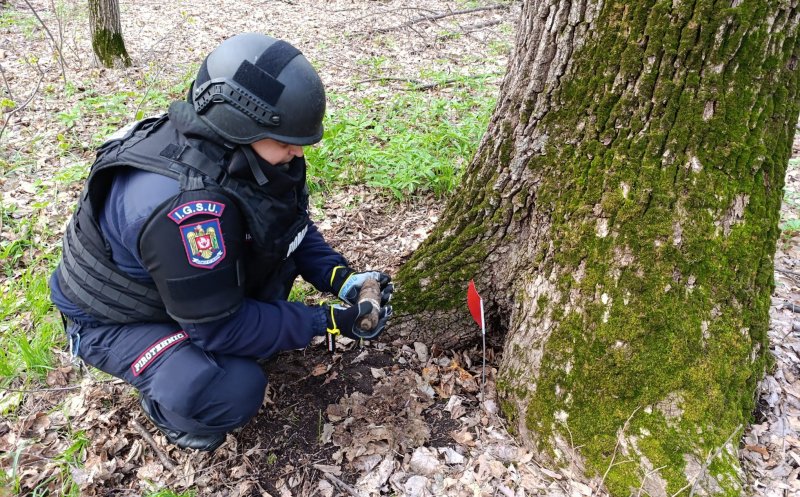 Muniție neexplodată din timpul războiului, găsită într-o pădure. Ce este de făcut în astfel de situații