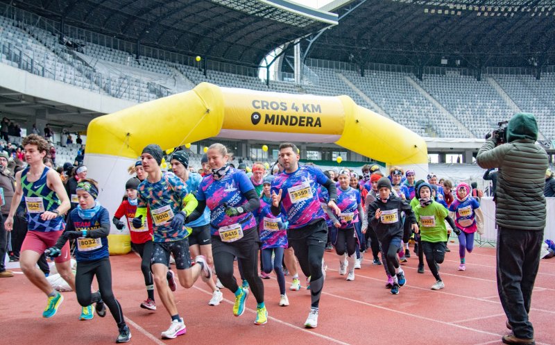 Mii de oameni au alergat la -1 grad la Maratonul Internațional de la Cluj-Napoca