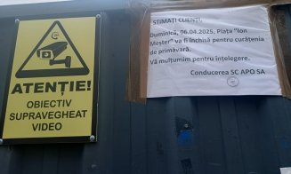 Piața Ioan Meșter din Mănăștur a fost închisă temporar