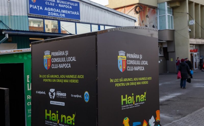 Peste 40 tone de textile colectate. LISTA containerelor dedicate din Cluj-Napoca