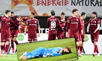 Lovitură primită de CFR Cluj după ce Alisson Safira şi-a înfipt crampoanele în glezna unui titular din Gruia