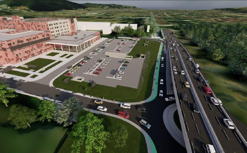 TRAFICUL de pe două benzi, DEVIAT! Cum va arăta podul din mijlocul drumului Cluj-Florești
