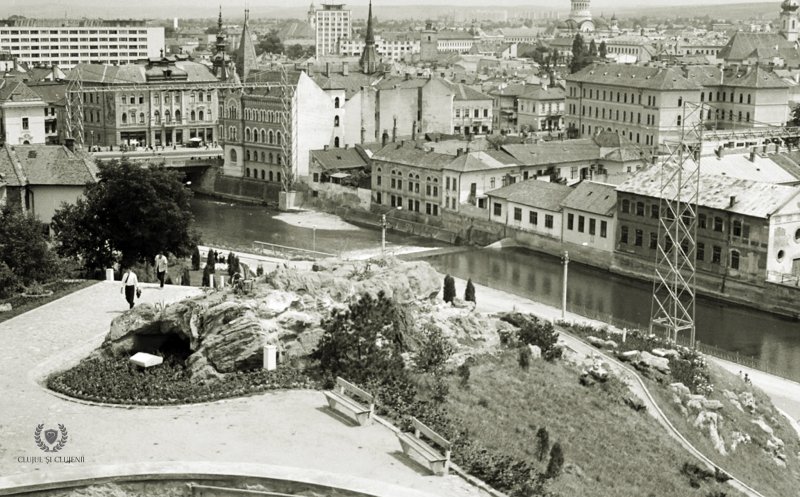 Vechiul Cluj: Panoramă de pe Cetățuie, 1960