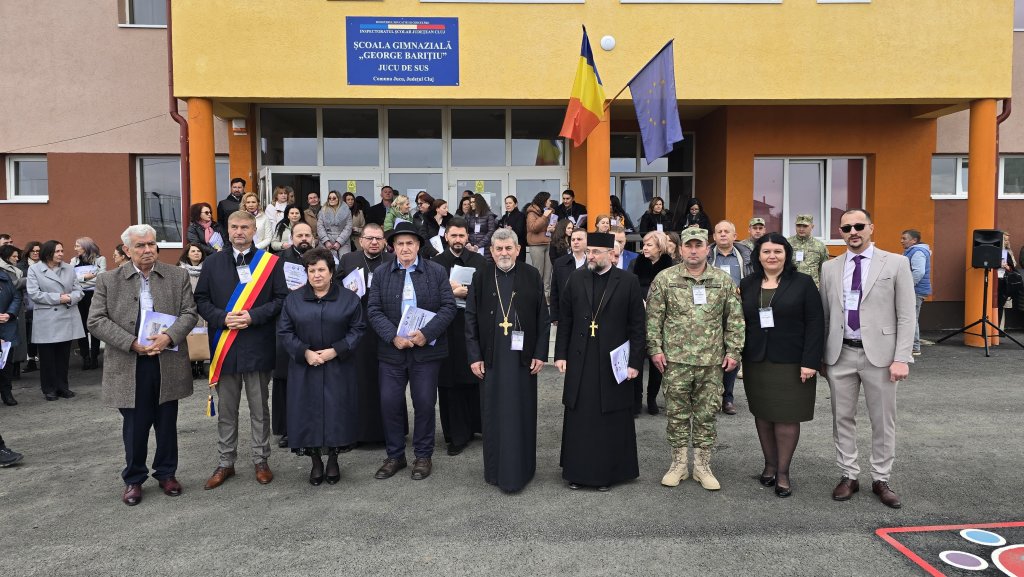 Simpozion Internațional cu invitați de seamă, la Jucu. Oficialitățile au depus coroane la statuia lui George Barițiu