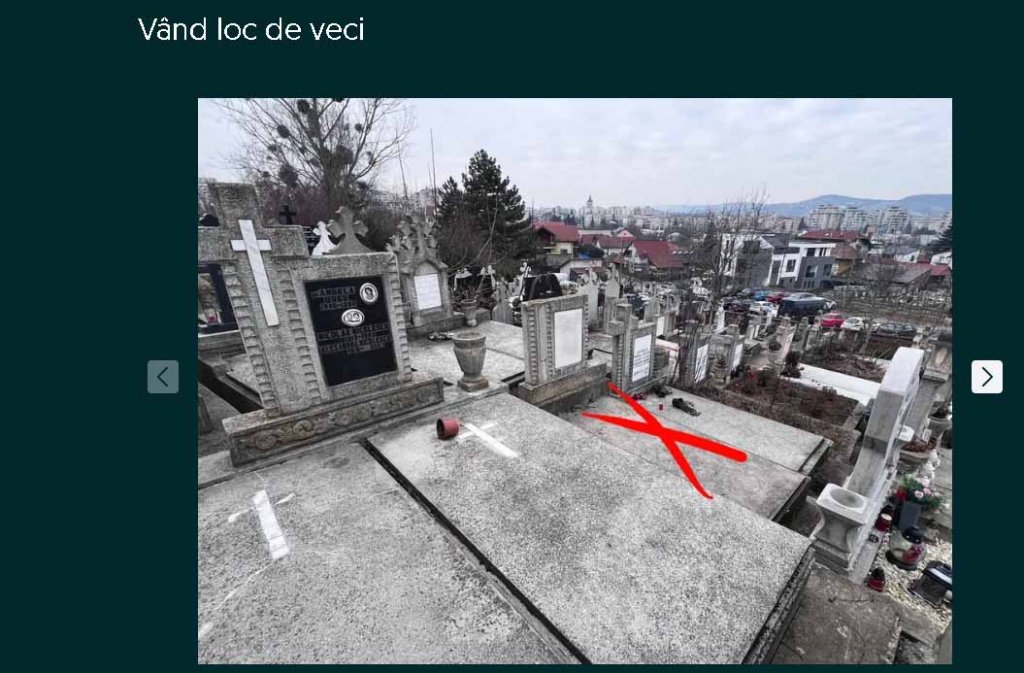 Afaceri cu morminte în Cluj-Napoca: ”Vând loc de veci 5000 € negociabil” / Legea spune că nu poţi fi proprietar în cimitir