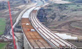 Noi imagini de pe șantierele A3 dintre Nădășelu și Poarta Sălajului. Cum avansează UMB pe "autostrada viaduct"