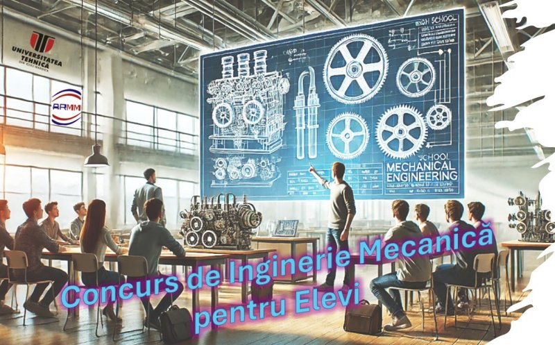 Concurs Regional de Inginerie Mecanică pentru elevi, organizat de UTCN. Câștigătorii vor fi admiși cu nota 10 la facultate / Calendarul înscrierii