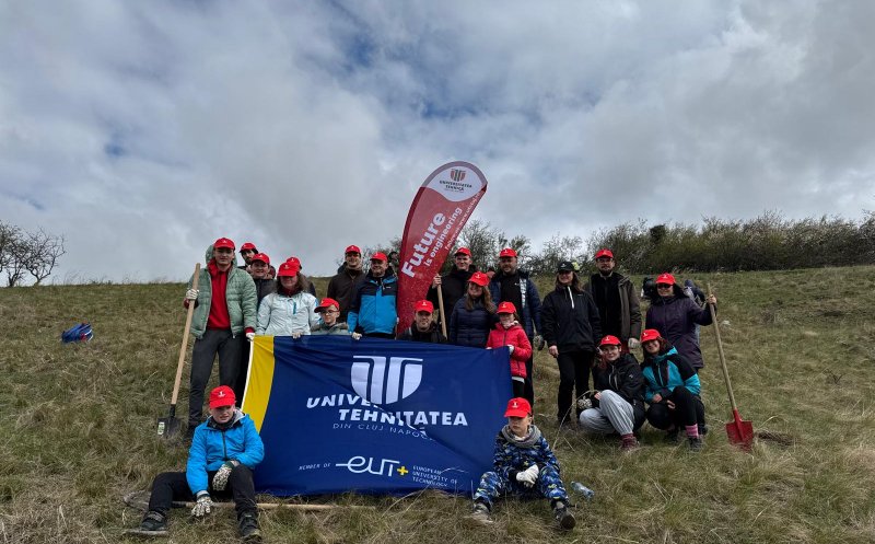 Universitatea Tehnică din Cluj-Napoca, prezentă la acțiunea de împădurire organizată în Apahida