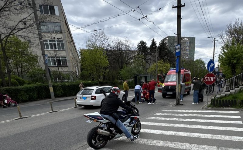 Accident grav în Cluj-Napoca: Bărbat de 65 de ani, preluat în stare critică de SMURD