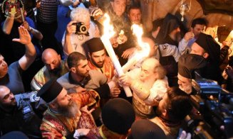 Lumina Sfântă a fost aprinsă la Ierusalim și a ajuns și în România. La ce oră va ajunge în Cluj-Napoca