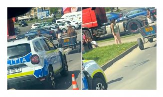 Pensionar de 85 de ani lovit pe trecerea de pietoni de un tânăr de 19 ani care gonea cu căruţa prin oraş