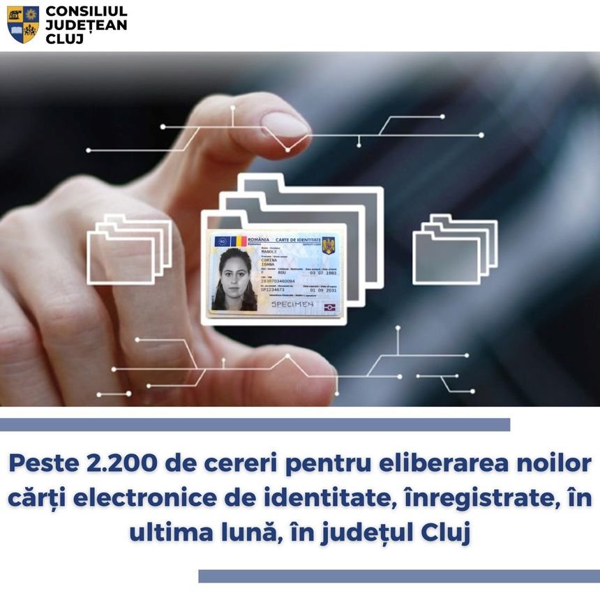Peste 2.200 de clujeni au depus cerere pentru buletin electronic. Cum poți obține și tu unul