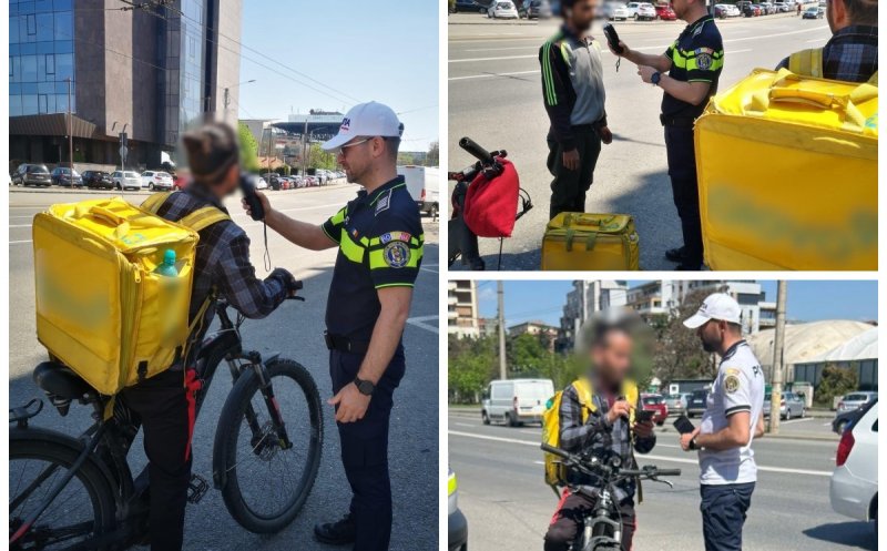 Pietoni și bicicliști, în vizorul poliției: Amenzi pe bandă rulantă în Cluj