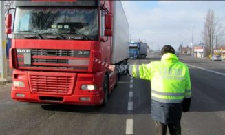 Șofer de camion din Cluj, prins rupt de beat la volan. Polițiștii l-au oprit la timp înainte să provoace o tragedie