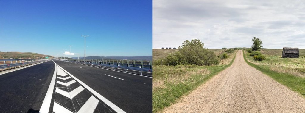 La câți kilometri de autostrăzi a ajuns România/ Un sfert din drumurile țării, pietruite şi de pământ