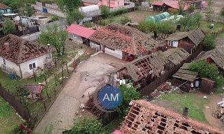 Sat distrus de grindină: 220 de locuințe arată ca după bombardamente