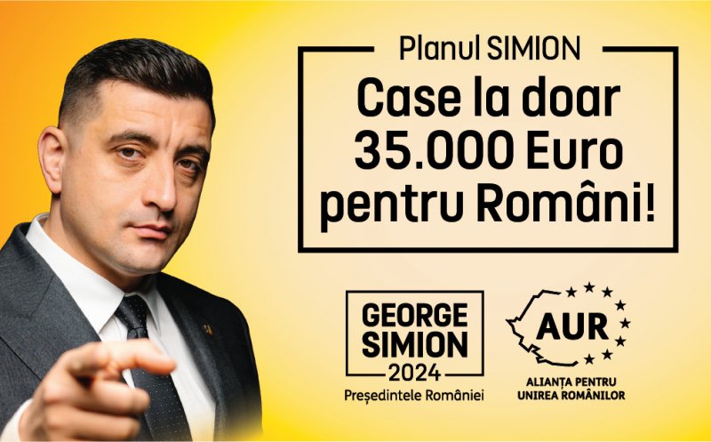 George Simion, despre celebrele case la 35.000 de euro. A fost doar o strategie de marketing: ''Nu le-am făcut vreo propunere că le dau casă''
