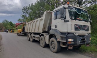 Start reparațiilor pe un drum județean care duce la Cheile Turzii