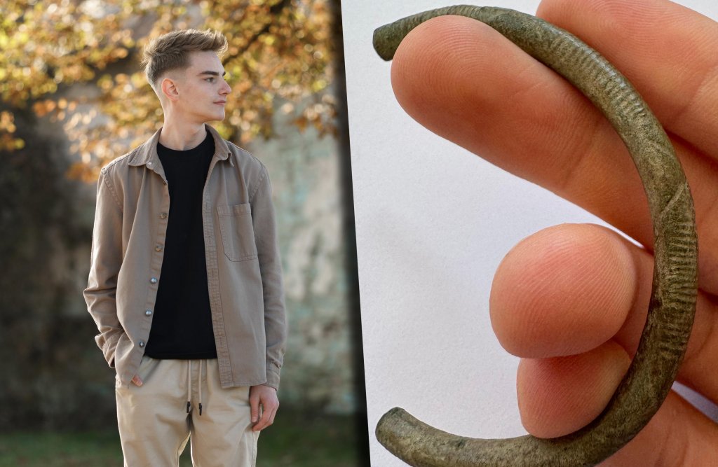 Un adolescent din Ocna Dej povesteşte pentru ZIUA de CLUJ cum s-a îndrăgostit de... antichităţi. Recent a găsit o brăţară veche de 3000 de ani