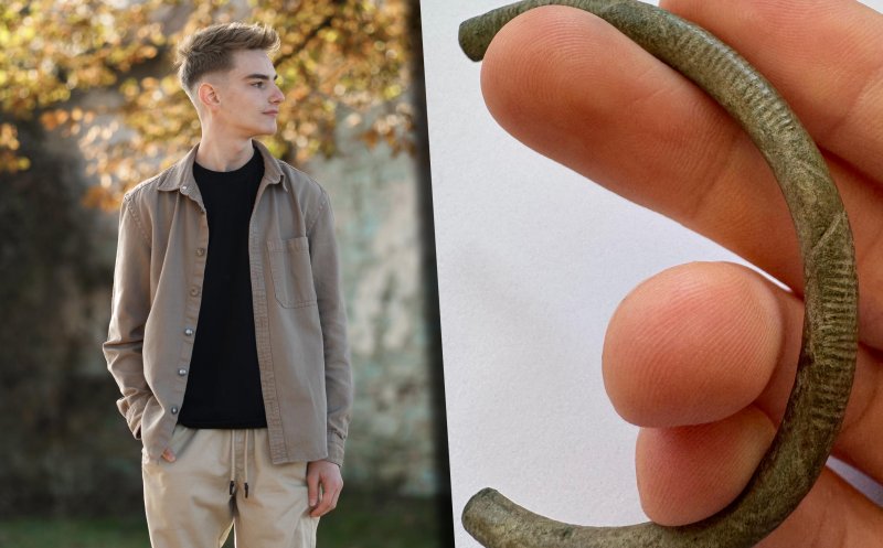 Un adolescent din Ocna Dej povesteşte pentru ZIUA de CLUJ cum s-a îndrăgostit de... antichităţi. Recent a găsit o brăţară veche de 3000 de ani