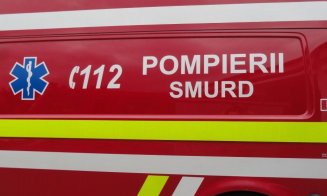 Bărbat căzut de pe schelă în Cluj. A fost transportat de urgență la spital