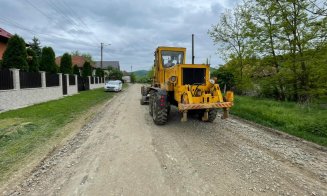Un nou drum județean din Cluj a intrat în reparații. Lucrările durează 6 luni