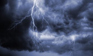 Avertizare COD GALBEN de FURTUNĂ la Cluj pentru joi: Ploi, descărcări electrice, vijelii și grindină