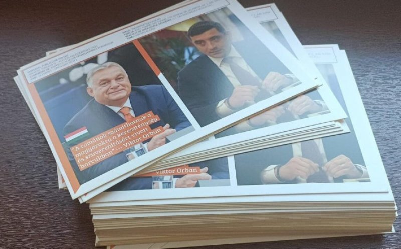 Pliante cu George Simion și Viktor Orban, distribuite în Ardeal. Și la Cluj!