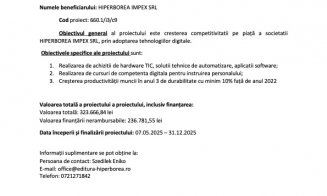 Comunicat de presa - începere de proiect