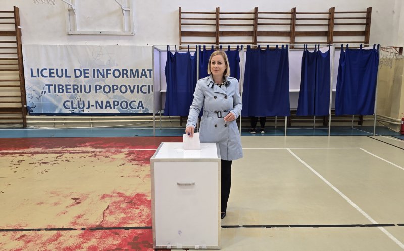 Prefectul Clujului, la ieșirea de la urne. Maria Forna: „Am votat candidatul care poate să asigure siguranța, stabilitatea și parcursul european al României”